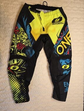 O’Neal Youth 24” MX Racing Pants Element Villain Motocross Riding Gear